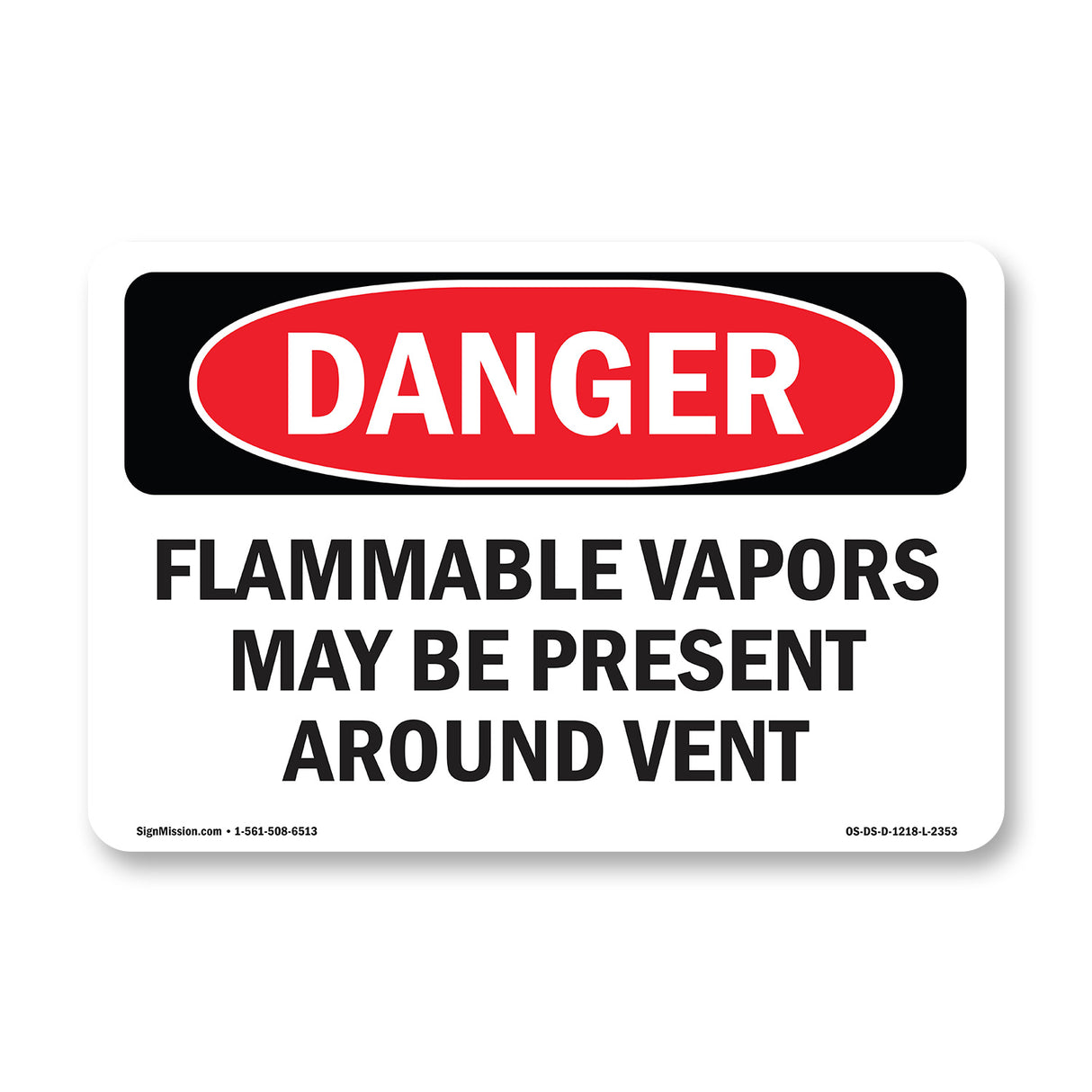 Flammable Vapors May Be Present Around Vent
