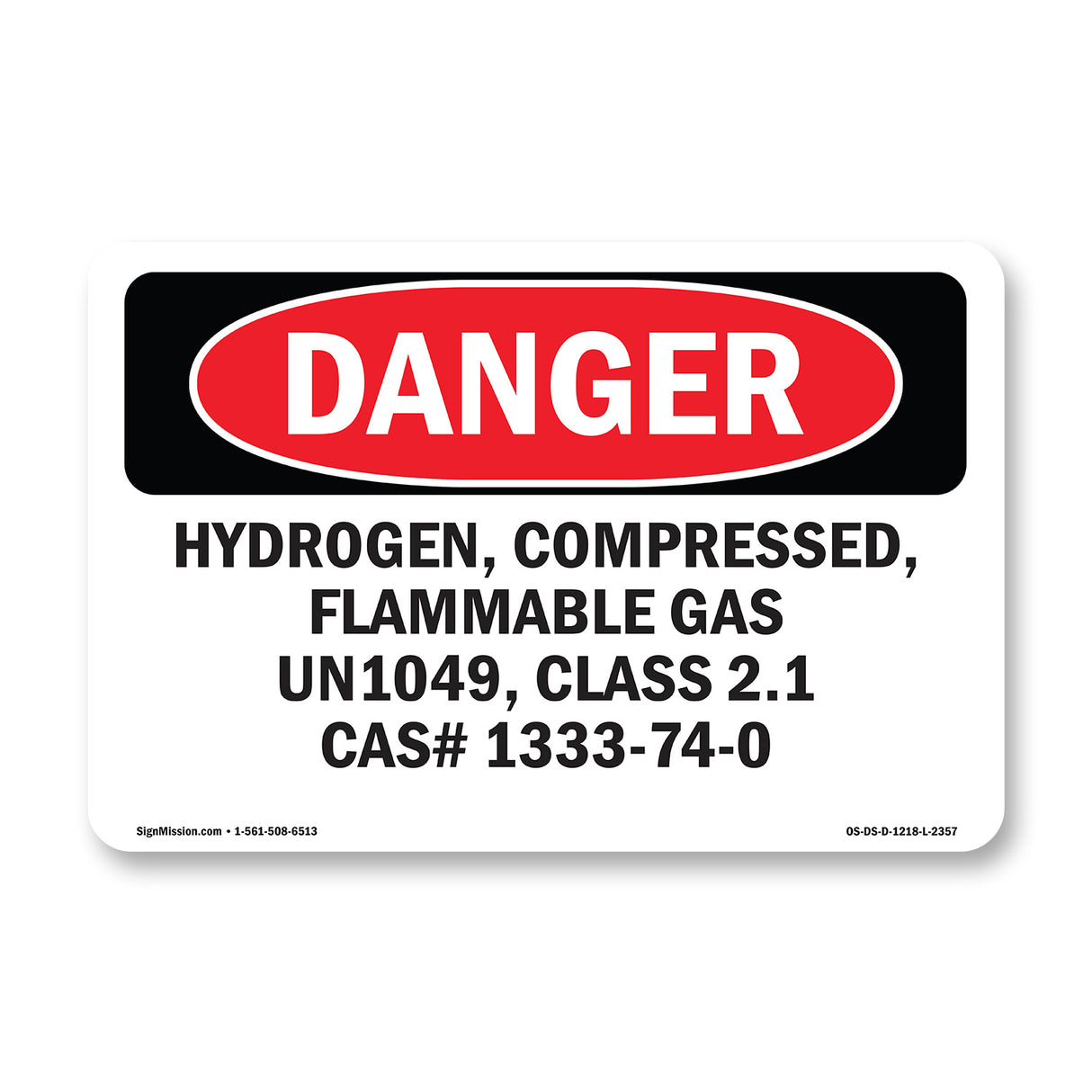 Hydrogen  Compressed  Flammable Gas Un1049