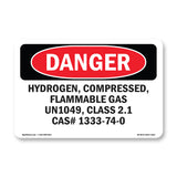 Hydrogen  Compressed  Flammable Gas Un1049