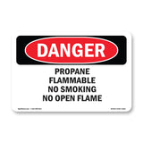 Propane Flammable No Smoking No Open Flame