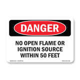 No Open Flame Or Ignition Source Within 50 Feet