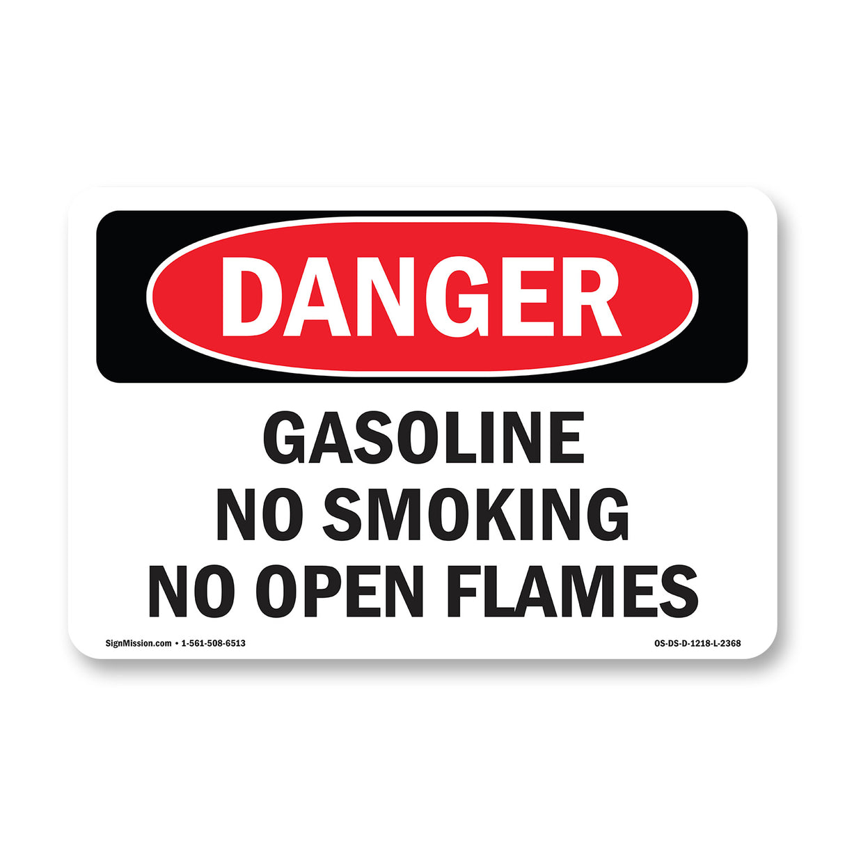 Gasoline No Smoking No Open Flames