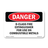 D-Class Fire Extinguisher For Use On Combustible