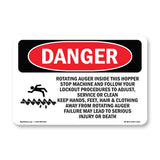 Rotating Auger Inside This Hopper