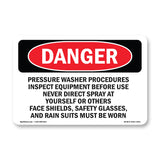 Pressure Washer Procedures Inspect Equipment