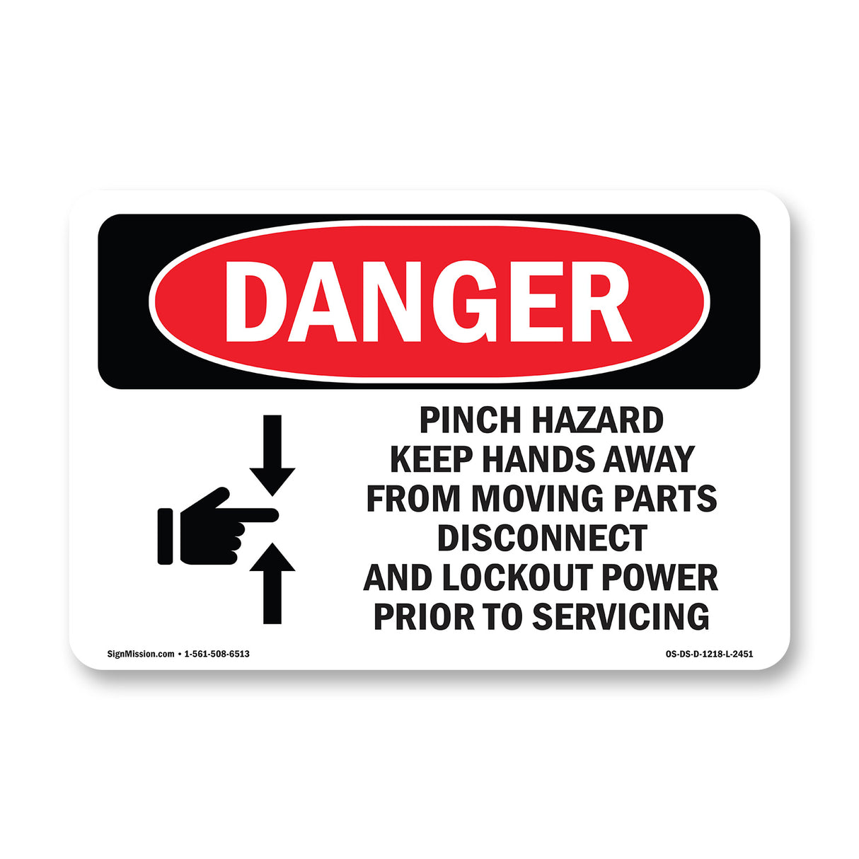 Pinch Hazard Keep Hands Away