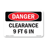 Clearance 9 Ft 6 In