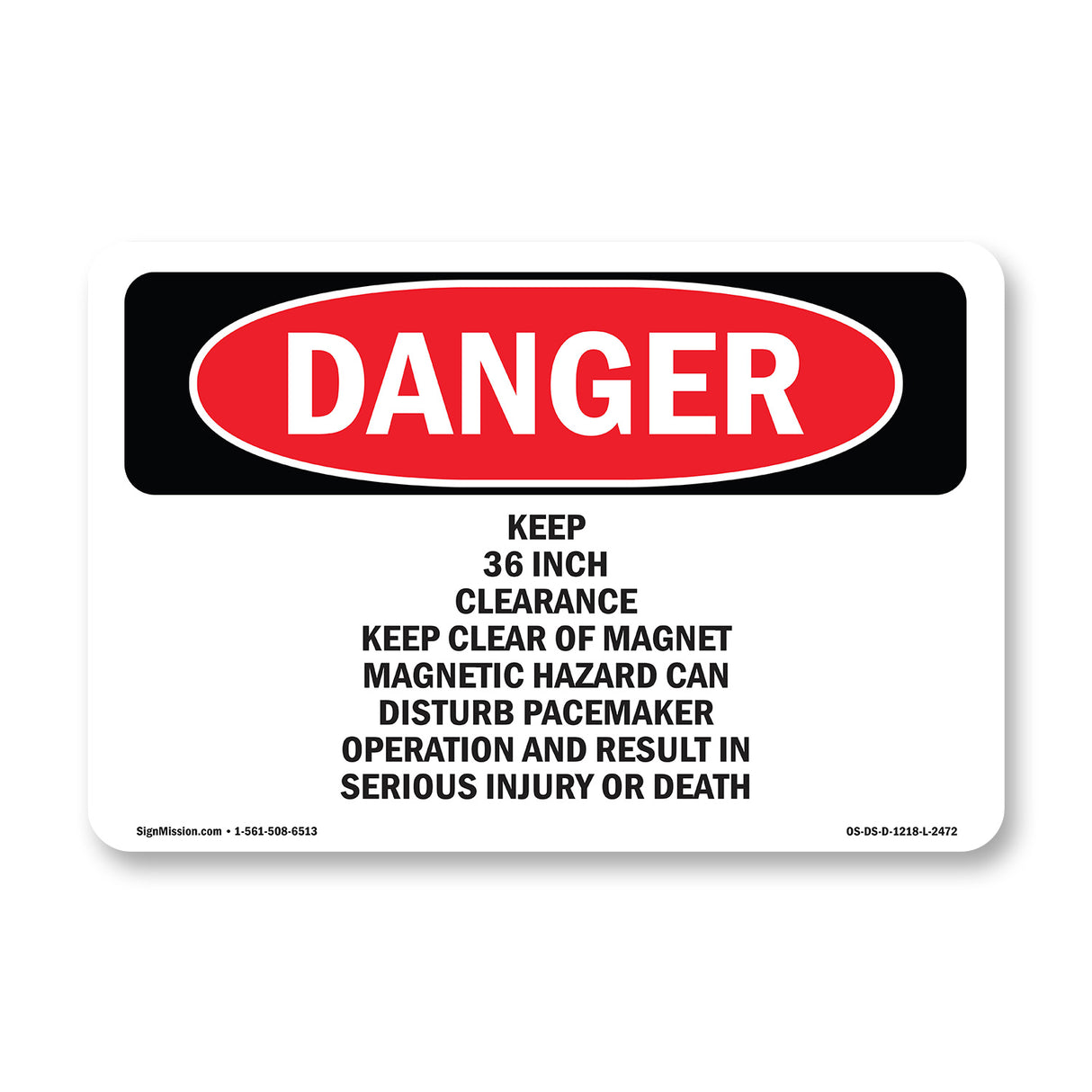 Keep 36 Inch Clearance