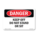 Keep Off Containment Berm Use Walkways Only