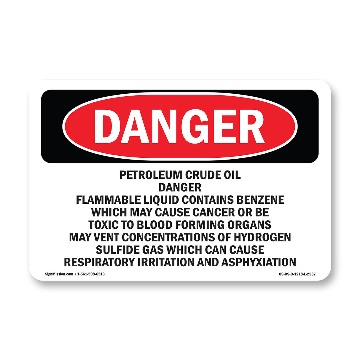 Petroleum Crude Oil Danger Flammable Liquid