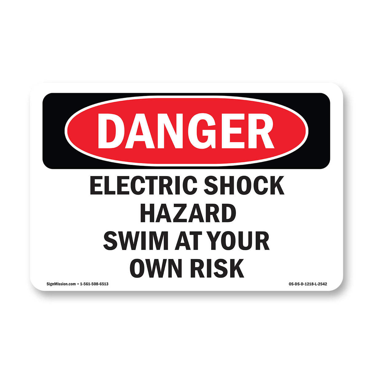 Electric Shock Hazard Risk Swim At Your Own Risk