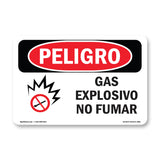 Explosive Gas No Smoking Spanish