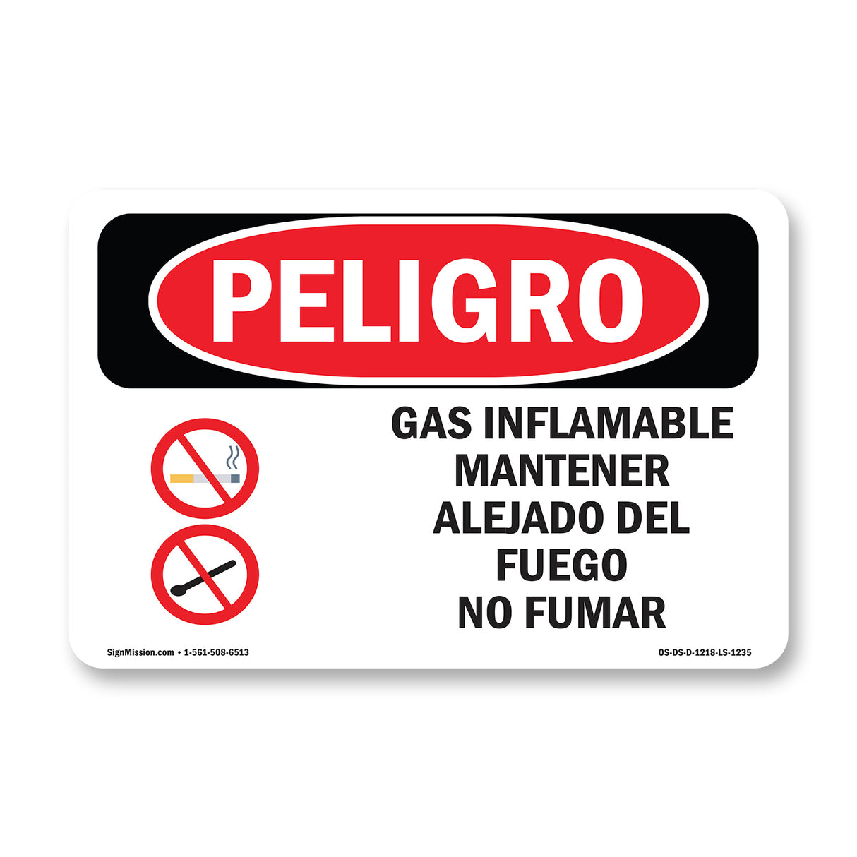 Flammable Gas Keep Fire Or Flame Away