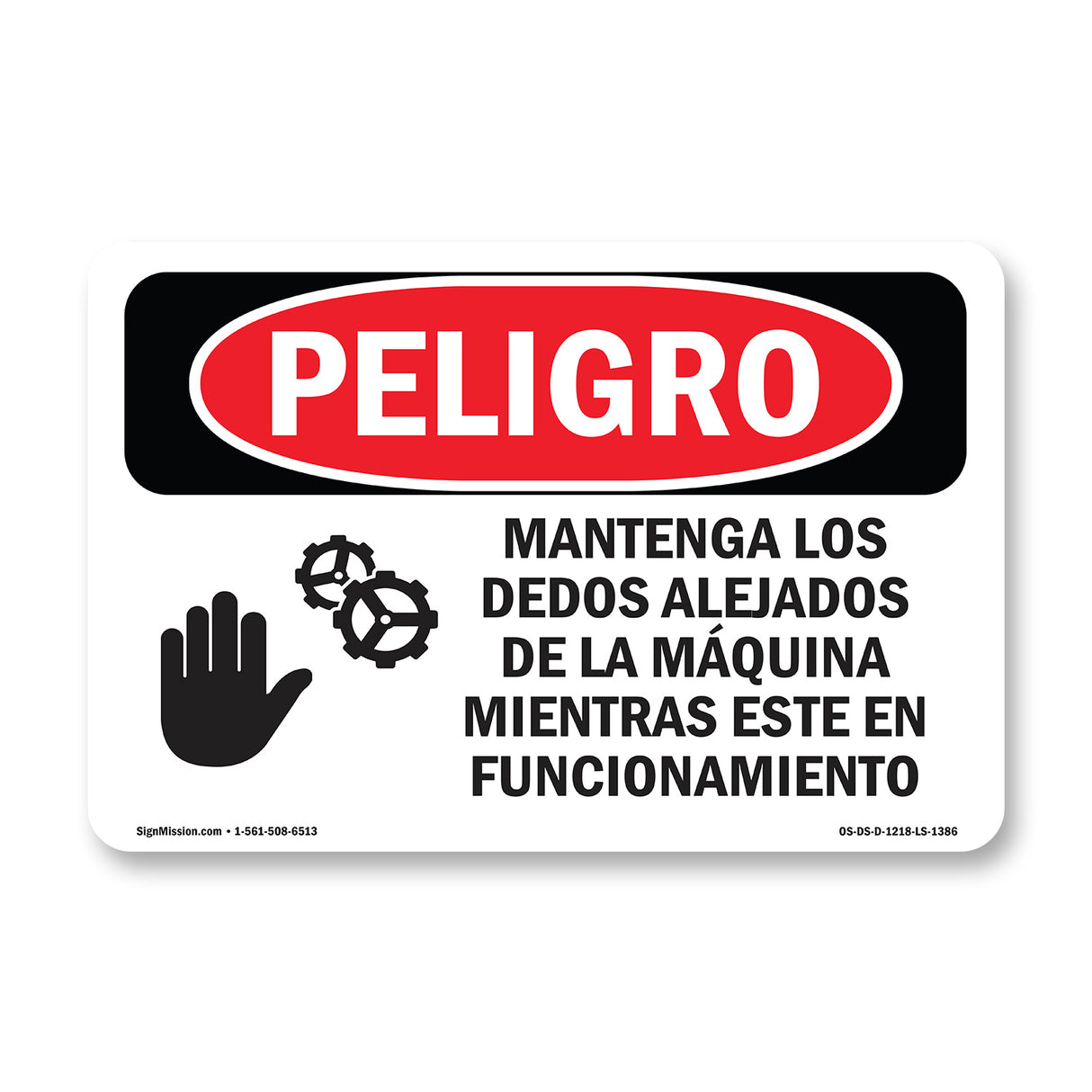 Keep Fingers Clear Of Machine Motion