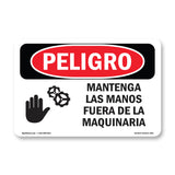 Keep Hands Out Of Machinery Spanish