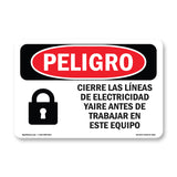 Lockout Electricity Air Lines Before Working