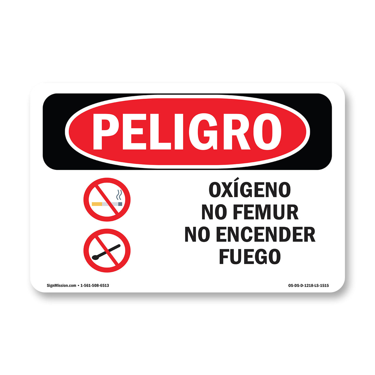 Oxygen No Smoking No Open Flames