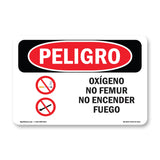 Oxygen No Smoking No Open Flames