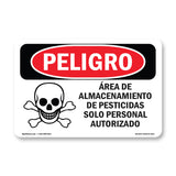 Pesticide Storage Area Spanish