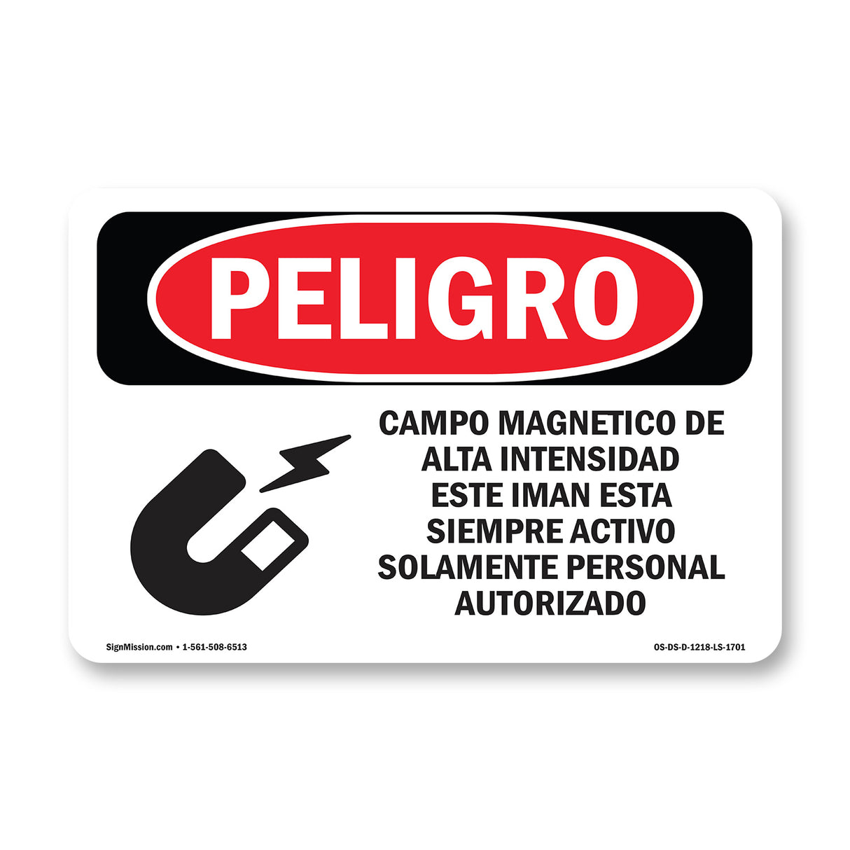 Strong Magnetic Field Magnet Is On