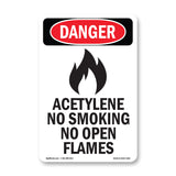Acetylene No Smoking No Open Flames
