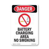 Battery Charging Area No Smoking