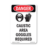 Caustic Area Goggles Required