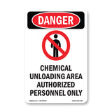 Chemical Unloading Area Authorized Only