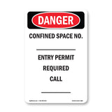 Confined Space Permit Required