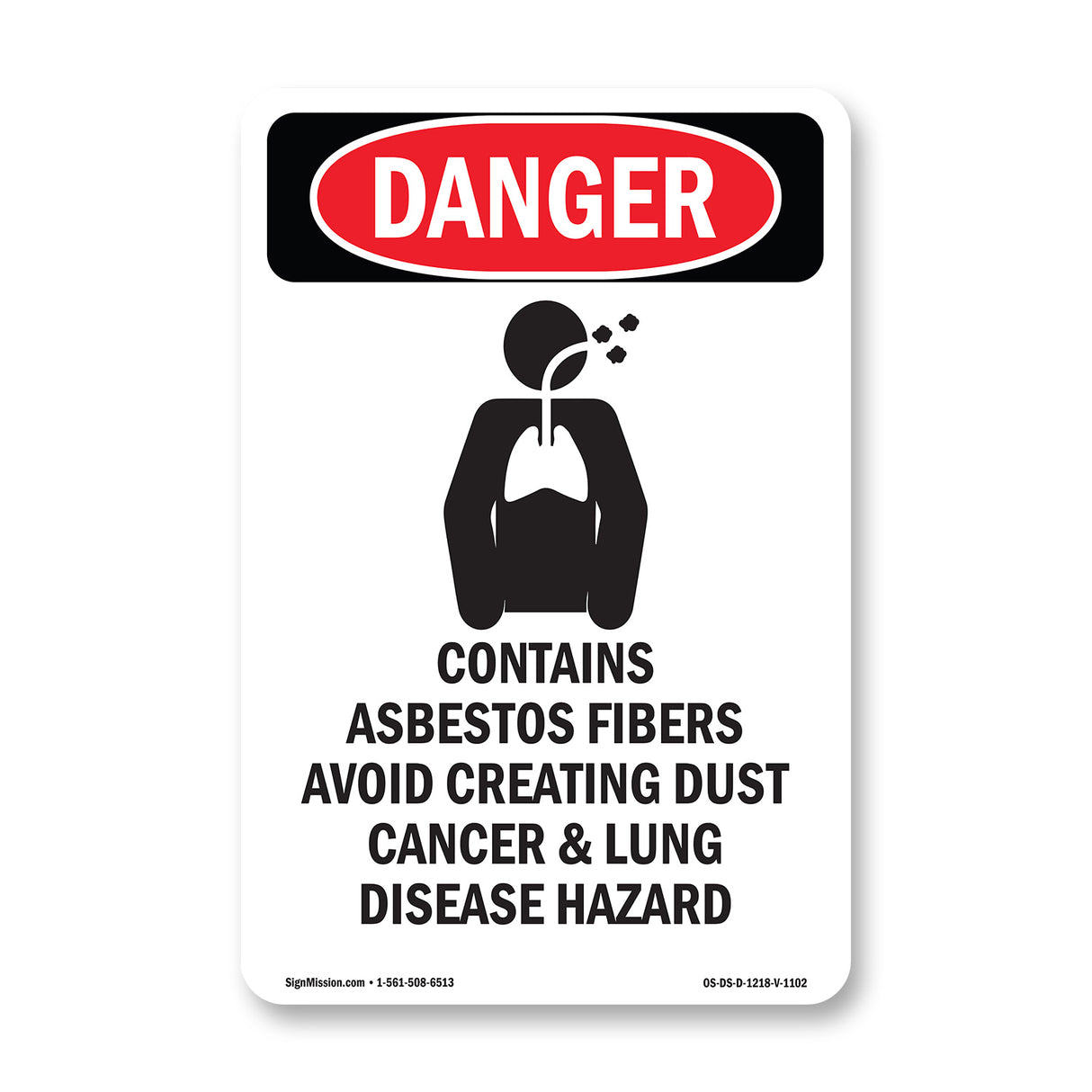 Contains Asbestos Fibers