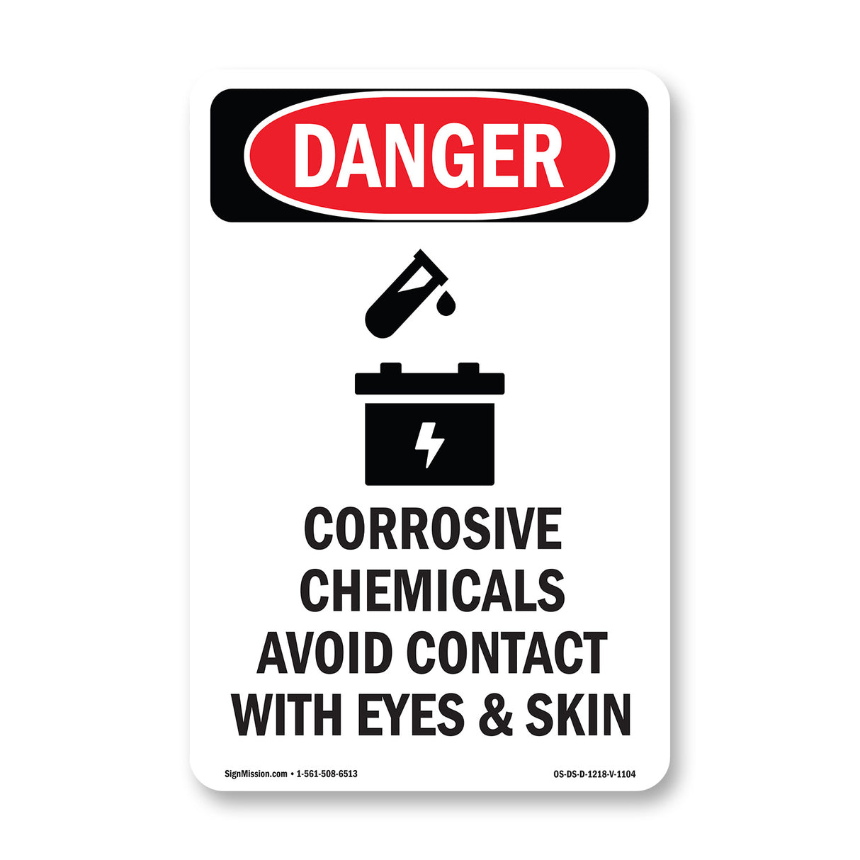 Corrosive Chemicals Avoid Contact