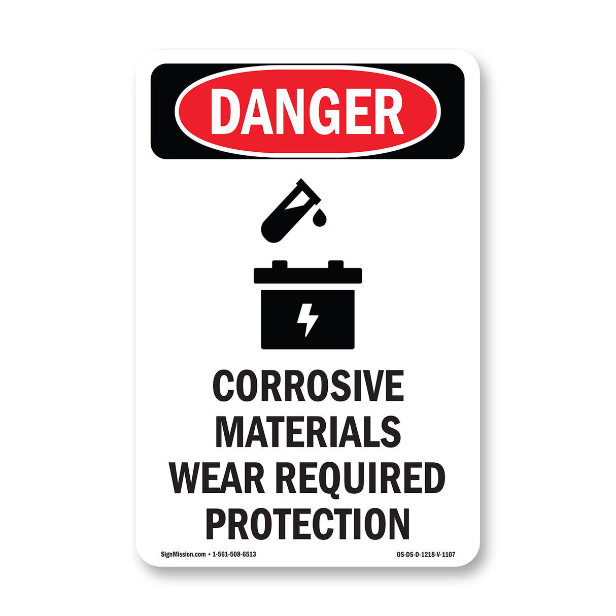 Corrosive Materials Wear Required Protection
