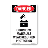 Corrosive Materials Wear Required Protection