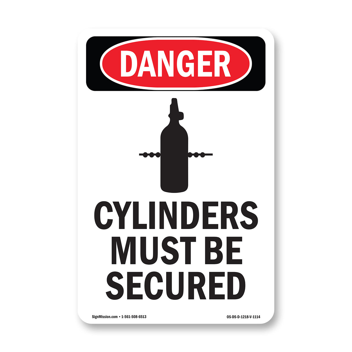 Cylinders Must Be Secured