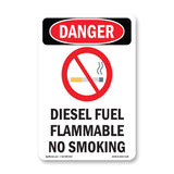 Diesel Fuel Flammable No Smoking