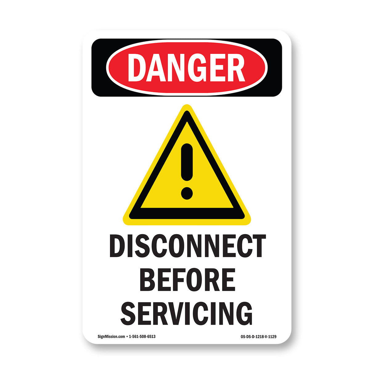 Disconnect Before Servicing