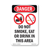 Do Not Smoke Eat Or Drink In This Area