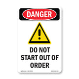 Do Not Start Out Of Order