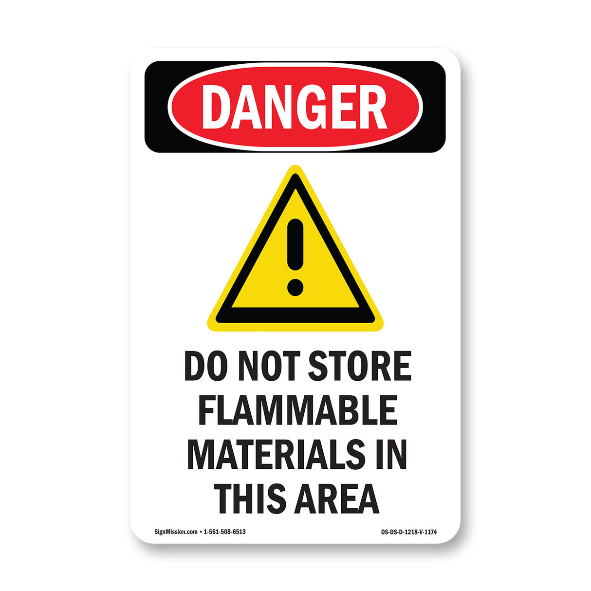 Do Not Store Flammable Materials