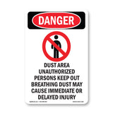 Dust Area Unauthorized Persons Keep Out