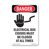 Electrical Box Covers Must Be Closed