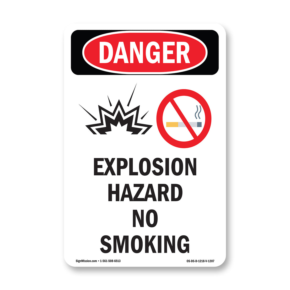 Explosion Hazard No Smoking