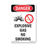Explosive Gas No Smoking Spanish