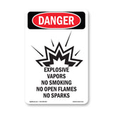Explosive Vapors No Smoking Open Flames