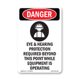 Eye And Hearing Protection Required