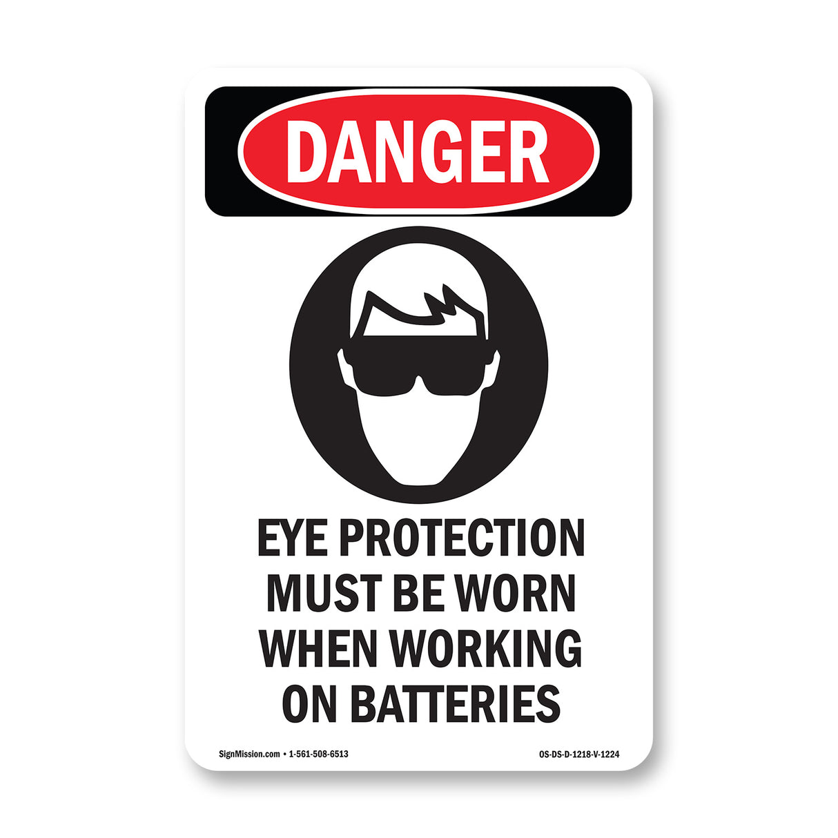 Eye Protection Must Be Worn