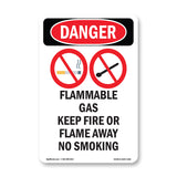 Flammable Gas Keep Fire Or Flame Away