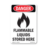 Flammable Liquids Stored Here