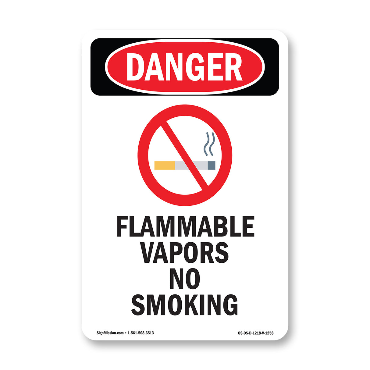 Flammable Vapors No Smoking