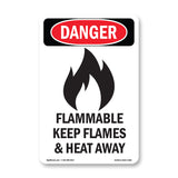 Flammable Keep Flames And Heat Away
